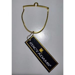 Gold Stacy Adams Tie Chain Over Button Style Necktie Accessory Formal Wear NWT